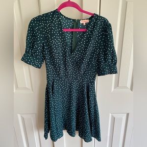 Green Polka Dot Dress S